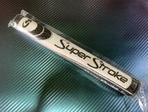 SuperStroke 3.0 太目　ゴルフパターグリップ 衝撃吸収 粘着性 滑り止め　★ブラック/ホワイト_画像1