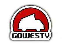 GOWESTY ★LOGO★ ステッカー ゴーウェスティ■タイプ２ T1 T2 T3 T4 VWBUS VW ヴァナゴン T25 カラベル 空冷 フォルクスワーゲン_画像2