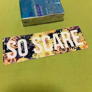 SO SCARE スラップ　ステッカー　★フローラル★　USDM　ソー スケア　とても怖い