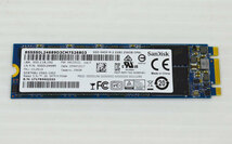 17A1019 健康状態正常 SanDisk M.2 SSD Type 2280 SATA 256GB 中古 抜き取り品 動作確認済 SD8TN8U-256G-1001 SSD X400_画像2