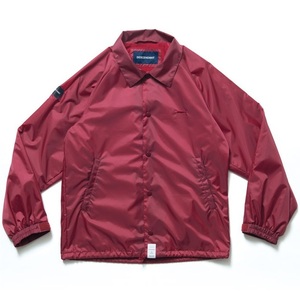 美品 DESCENDANT PE / NYLON JACKET 2 コーチジャケット Burgundy ディセンダント 181TQDS-JKM02