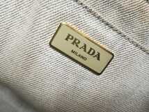 1円スタート! PRADA プラダ トートバッグ カナパ キャンバス CANAPA ハンドバッグ バッグ 1120 ホワイト_画像10