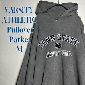 USA古着　VARSITY ATHLETIC プルオーバーパーカー　M カレッジ　フットボール　アメカジ　スポカジ　ゆるダボ