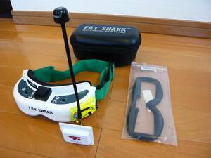 FATSHARK HD3 ファットシャーク　FPVゴーグル【中古】　受信機・アンテナ付き