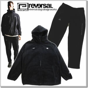 リバーサル reversal POLARTEC〓 ZIP HOODIE+JOGGER PANTS rv23aw205+406-XL ポーラテックフリース Zipパーカー上下