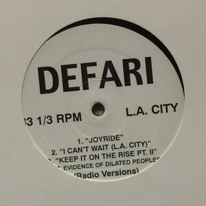 Defari - Joyride / I Can't Wait / Keep It On The Rise Pt. II（★盤面ほぼ良品！）