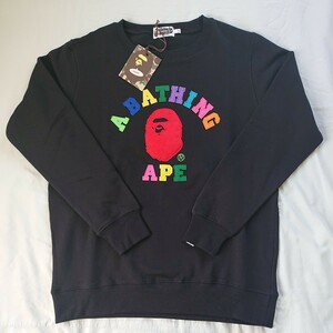 A BATHING APE BAPE スウェット ブラック XL 未使用