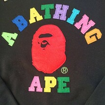A BATHING APE BAPE スウェット ブラック XL 未使用_画像2