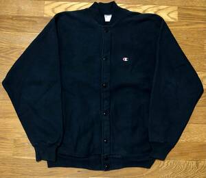 美品 90s チャンピオン スナップ カーディガン ヴィンテージ ブラック リバースウィーブ スウェット vintage usa champion black sweat