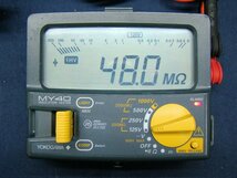 YOKOGAWA 横河 MY40 MY40-01 デジタル絶縁抵抗計 AC/交流電圧計 2000MΩ 1000V 中古_画像4