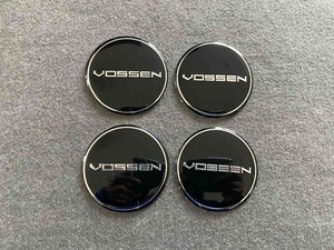 VOSSEN ホイール センターキャップシール 56.5ｍｍ 4枚セット アルミ製 カーステッカー 自動車 ●130番