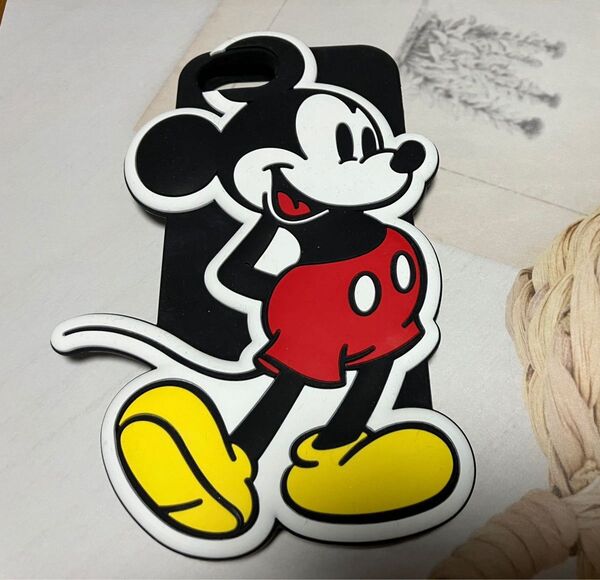 【中古品】LOWRYS FARM Disneyミッキーマウス iPhone7.8.SE2.SE3用ケース