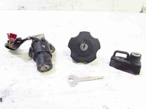 ZEXT TW225 DG09J 実動車外し YAMAHA 純正 キーシリンダーSET 同鍵品 検※ 2JL DG07J DG08J セロー225 1KH 4JG XT200 TT250R 122Y18