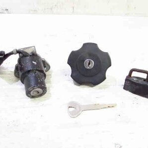 ZEXT TW225 DG09J 実動車外し YAMAHA 純正 キーシリンダーSET 同鍵品 検※ 2JL DG07J DG08J セロー225 1KH 4JG XT200 TT250R 122Y18の画像1