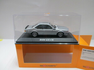 新品　1/43　ミニチャンプス　BMW　635　CSi　E24　1982　シルバー　絶版