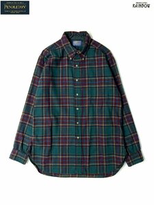 ヴィンテージ レトロ 古着 70's PENDLETON ペンドルトン アメリカ製 チェック柄 ピュアウール 長袖 ネル シャツ (ttu2211014)