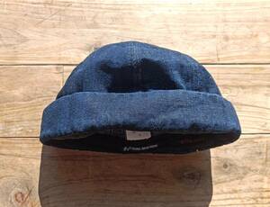 TIGRE BROCANTE ティグルブロカンテ コットンヘンプ帽子 ワッチキャップ インディゴ size L 日本製 美品 MADE IN INDIGO 藍染め 天空丸 HRM