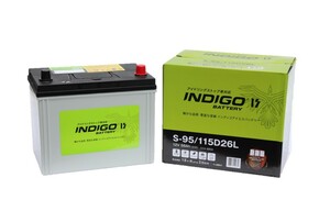 【インディゴバッテリー】S-95/115D26L ジューク ('10～) DBA-YF15 互換:S-95,110D26L アイドリングストップ車対応 新品 保証付 即納