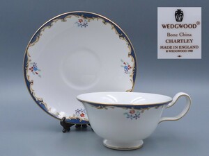 希少 廃盤品 1988年 ウェッジウッド WEDGWOOD チャトレー ティーカップ&ソーサー コーヒーカップ CHARTLEY