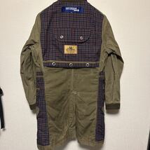 comme des garons JUNYA WATANABE MAN seil marschall 再構築リバーシブルステンカラーコート　オリーブ　XS オイルド加工_画像6