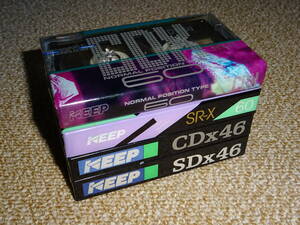 ★ちょっと珍しいカセット 2★ KEEP 「CDx・SDx・SR-X・CDX」 4巻セット 新品未開封 カセットテープ