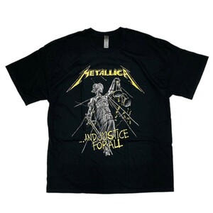 ほぼ未使用 メタリカ Tシャツ …AND JUSTICE FOR ALL ヘビィコットン XL ブラック 23K25