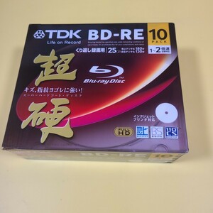 ◆◇新品未使用　TDK 超硬　繰り返し録画　25GB ブルーレイディスク 10枚パック　TDK BEV25HCPWA10A☆◇◆