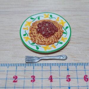 単品 リーメント◆ミートソースパスタ　ミニチュア 　Country Kitchen 田舎のちいさな台所◆