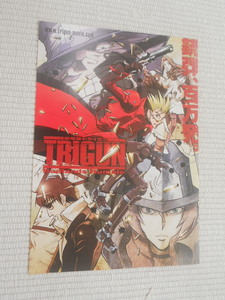 ☆劇場版　トライガン　ＴＲＩＧＵＮ　Ｂａｄｌａｎｄｓ　Ｒｕｍｂｌｅ　チラシ　５枚セット　未開封新品☆