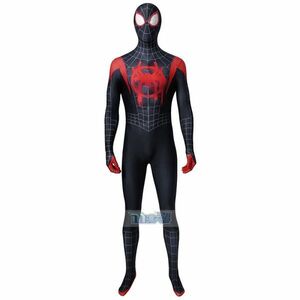 cox589スパイダーマン Spider-Man スパイダーバース マイルズ・モラレス 全身タイツ ジャンプスーツ コスプレ衣装