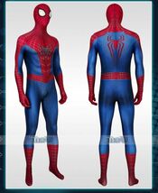 cox592スパイダーマン Spider-Man ピーター・パーカー アメイジング・スパイダーマン ジャンプスーツ コスプレ衣装_画像3