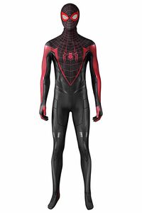 cox557工場直販 スパイダーマン Spider-Man PS5 マイルズ・モラレス 全身タイツ ジャンプスーツ コスプレ衣装