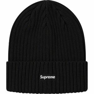 送料無料 黒 Supreme Overdyed Beanie Black box logo シュプリーム オーバーダイ ビーニー ニット帽 23SS ボックスロゴ ステッカー 新品