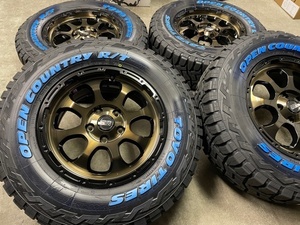 4本セット MAD CROSS GRACE 16x7.0J 5/114.3 +38 BRC/BK TOYO OPEN COUNTRY R/T 235/70R16 ホワイトレター デリカD5 RAV4 フォレスター