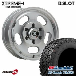 4本セット XTREME-J D:SLOT DSLOT 16x6.5J 6/139.7 +38 PL BFグッドリッチ オールテレーン T/A KO2 215/65R16 BL ハイエース 200系