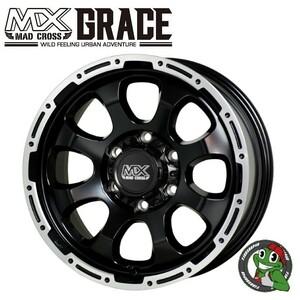 4本セット MAD CROSS GRACE 15x6.0J 6/139.7 +33 GB/P HANKOOK Radial RA08 195/80R15 107/105L ハイエース 200系