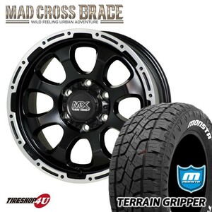 4本セット マッドクロス グレイス GRACE 17x8.0J 6/139.7 +20 GB/P MONSTA モンスタ テレーングリッパー A/T 285/70R17 WL FJクルーザー