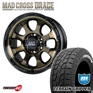 4本セット マッドクロス グレイス GRACE 16x6.5J 6/139.7 +48 BRC/BK MONSTA モンスタ テレーングリッパー A/T 215/70R16 WL キャラバンE25