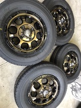 4本セット MAD CROSS GRACE 12x4.00B 4/100 +43 BRC/BK TOYO V-02e V02e 145R12 6PR エブリィ キャリー ハイゼット 軽トラ 軽バン_画像3