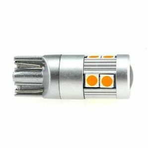 T10 T16 LED 爆光 アンバー （オレンジ） 4個 ウインカー サイドマーカー ポジション 高輝度 明るい カスタム 高品位 新品 ステルスボディの画像5