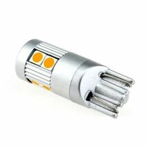 T10 T16 LED 爆光 アンバー （オレンジ） 4個 ウインカー サイドマーカー ポジション 高輝度 明るい カスタム 高品位 新品 ステルスボディ_画像4