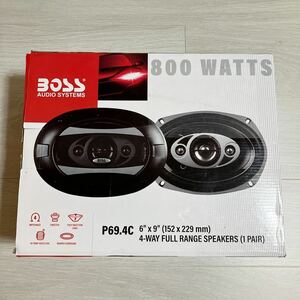 BOSS Audio Systems P69.4C 800W /ペア フルレンジ 4ウェイ 車載スピーカー ウーハー 15x23cm (6x9インチ) 4Ω/40Hz-20kHz/95dB