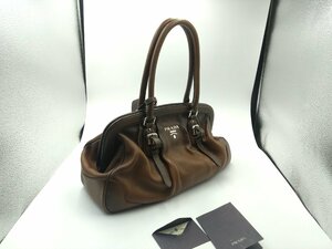 中古良品 PRADA/プラダ ドクターズバッグ ハンドバッグ BR3680 がま口