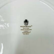 C-1202SI 【1円スタート】 WEDGWOOD ウェッジウッド プレート ナンタケット NANTUCKET Geo.Davis ホワイト 大皿 箱付き 洋食器 インテリア_画像8