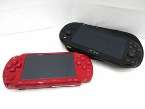 ☆SONY ソニー PSP(PSP-2000) PSVITA(PCH-2000) 2台まとめ売り 動作未確認 ジャンク品 現状渡し ゲーム機 本体☆