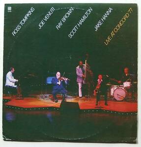 ◆ ROSS TOMPKINS & JOE VENUTI , SCOTT HAMILTON / Live at Concord '77 ◆ Concord Jazz CJ-51 ◆ V