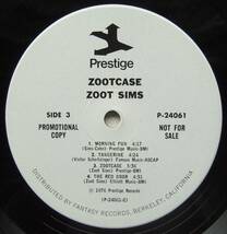 ◆ ZOOT SIMS / Zootcase (2LP) ◆ Prestige P-24061 (promo) ◆_画像7