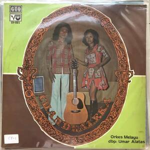 LP Indonesia「 O. M. Chandraleka 」 インドネシア Tropical Jazzy Psych Synth Dangdut 70's 幻稀少盤 ダンドゥット 名門楽団