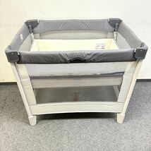X602-I43-2296 Aprica アップリカ ベビーベッド ココネルエアー 折り畳み式 新生児 24ヶ月 乳幼児1人用ベッド ベビー家具 説明書付き_画像3