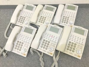 T293-88937-33 Panasonic パナソニック 24キー電話機K-2 VB-F611KA-W 6点セット オフィス用品 家電 ビジネス ホワイト ⑯